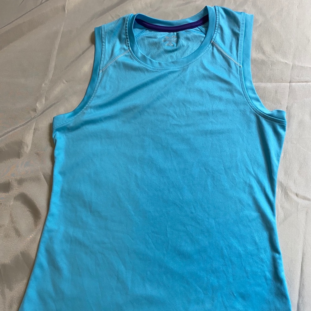 Aqua blue tank